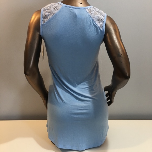 Love Peace Lounge Blue Big Beds Sleep Shirt - Picture 6 of 8